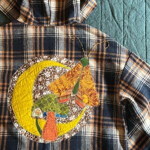 Upcycled Mushrooms, Moths, and Moon Shacket